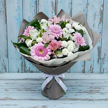 Букет цветов из:  Герберы, Альстромерии и Хризантемы #REPLACE_PRED# Измайлово