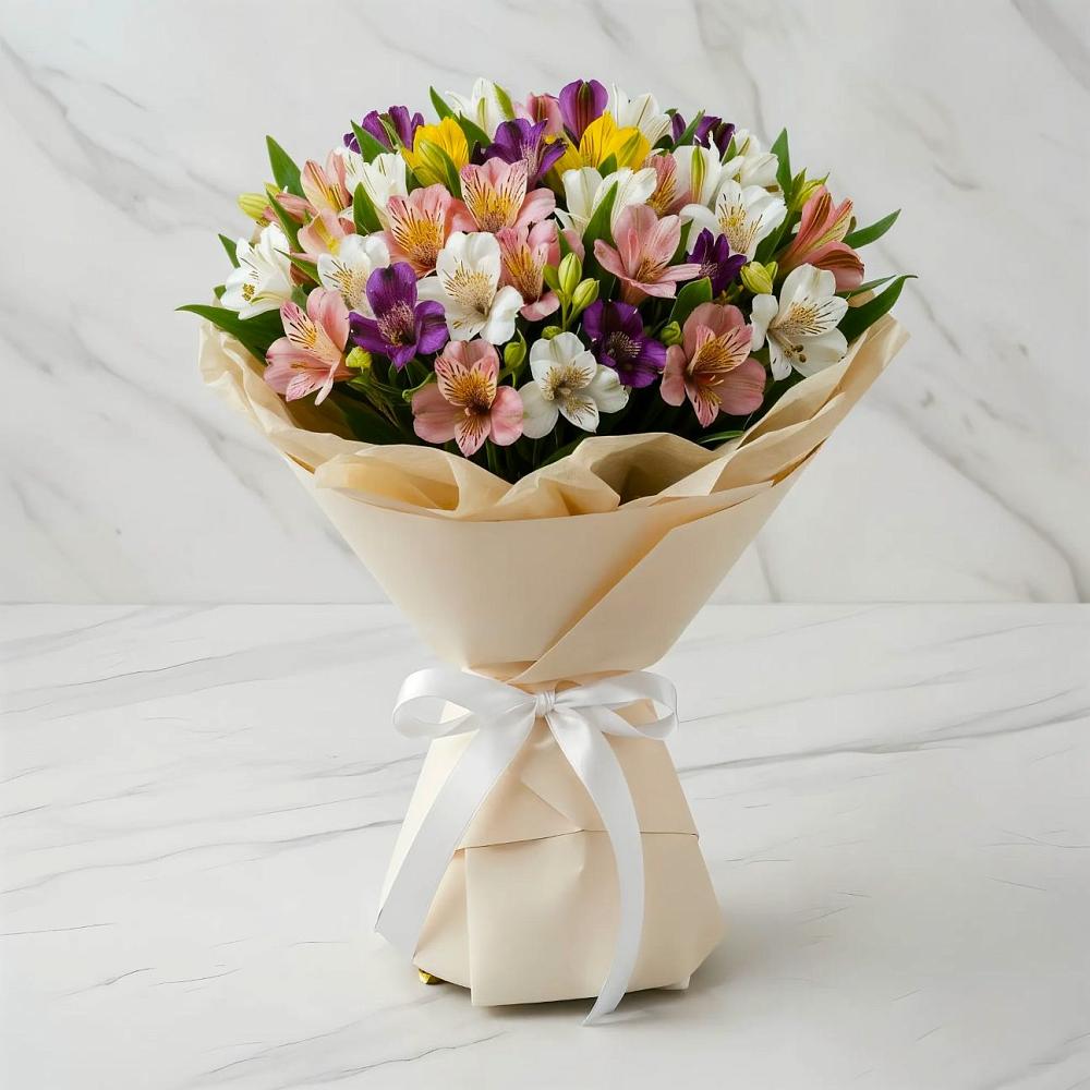 Букет цветов из: Альстромерии в Измайлово