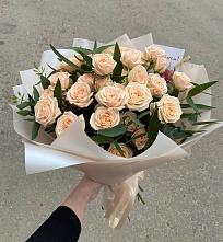Букет Кремовые розы Латте в Измайлово