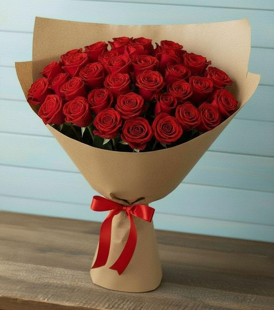 Букет Красные розы Милано в Измайлово