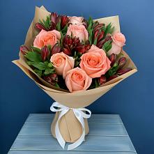 Букет цветов из:  Розы и Альстромерии в Измайлово