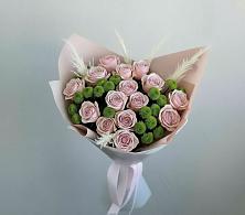 Букет цветов из:  Розы и Хризантемы в Измайлово