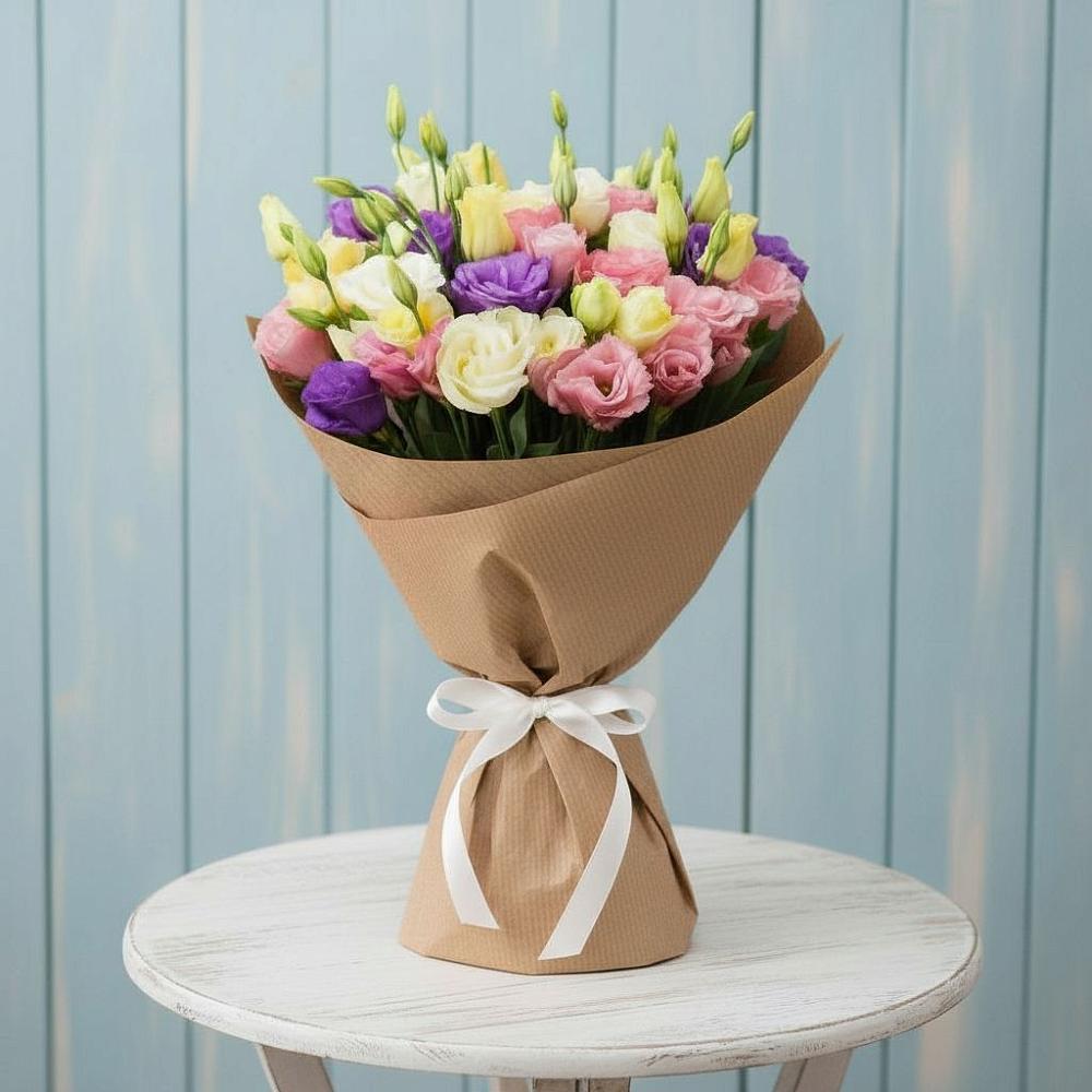 Букет цветов из: Лизиантусы в Измайлово