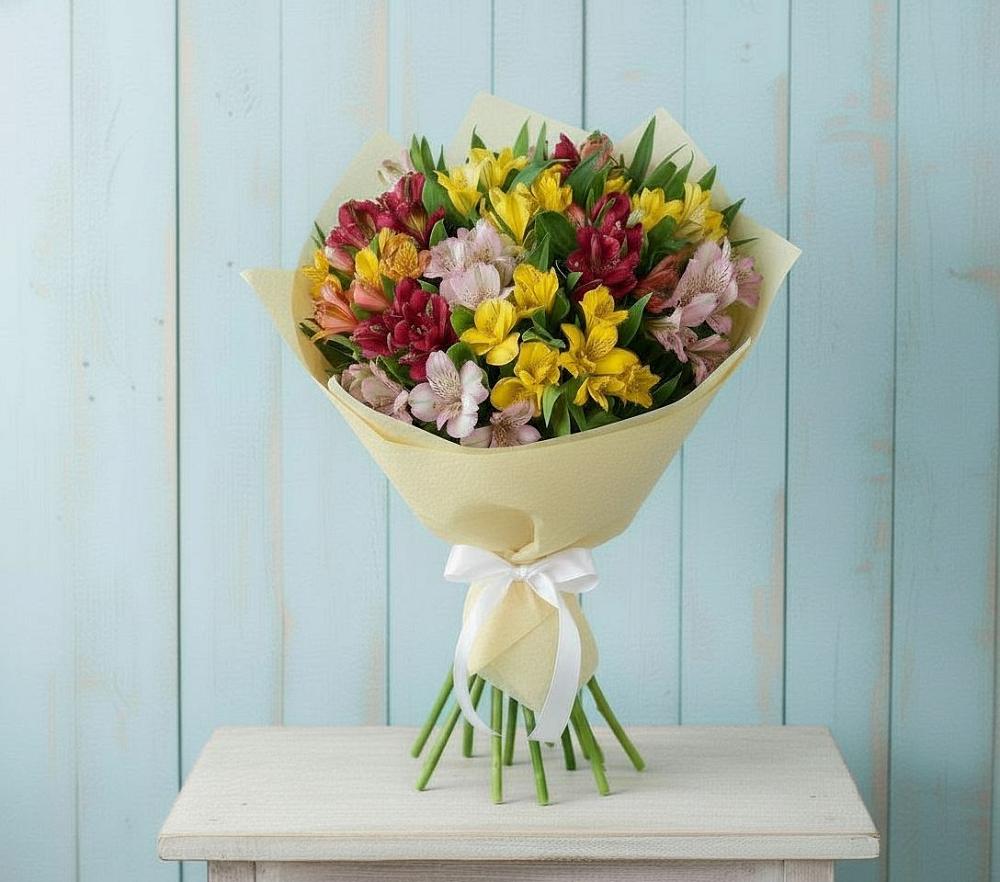 Букет цветов из: Альстромерии в Измайлово