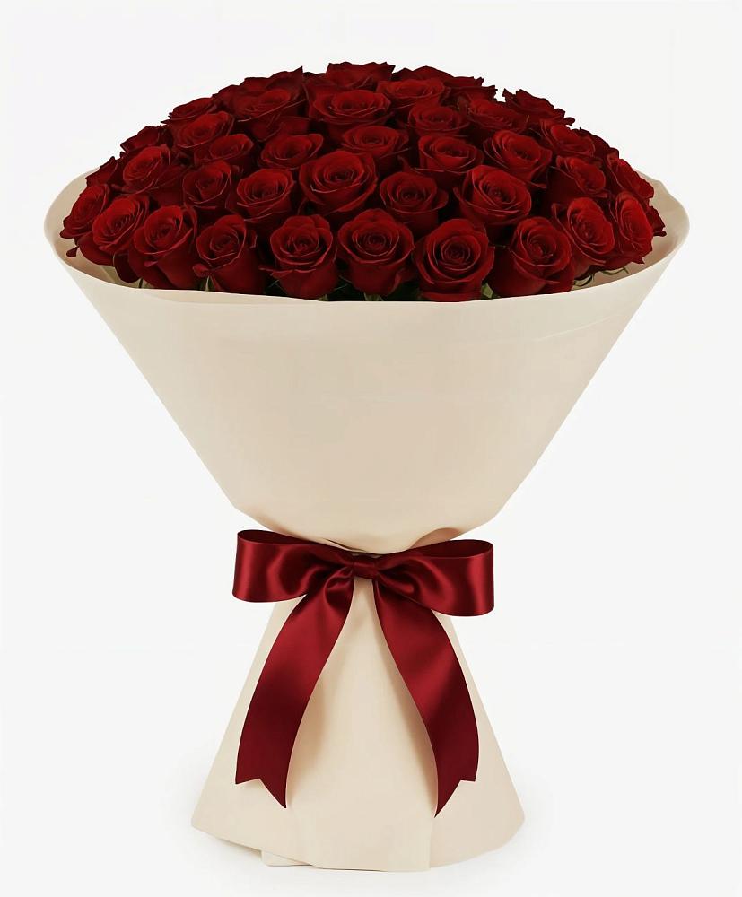 Букет 101 Бордовая роза Блэк Бакарра в Измайлово