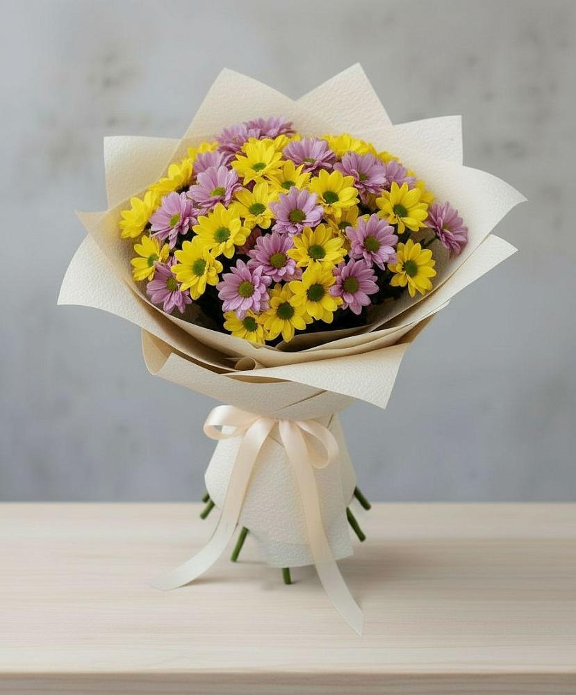 Букет цветов из: Хризантемы в Измайлово